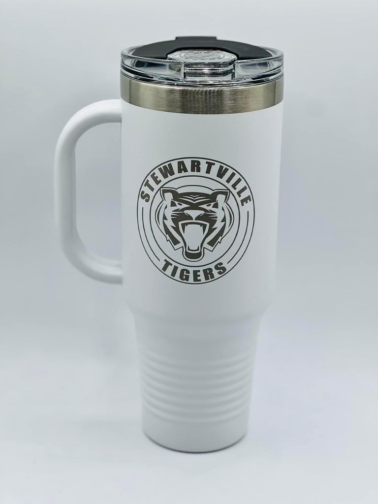 40 oz travel mug with handle